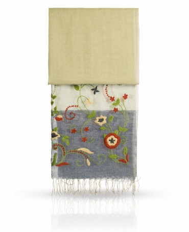 Палантин Женский ZW.EMB/LILAC.GREY